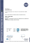 Certificado ISO Oxido Metal 2018